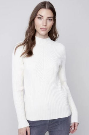 Charlie B Mock Neck Sweater